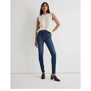 Madewell 10" High-Rise Skinny Jeans in Danny Wash Size 26T Tall Stretch 2766